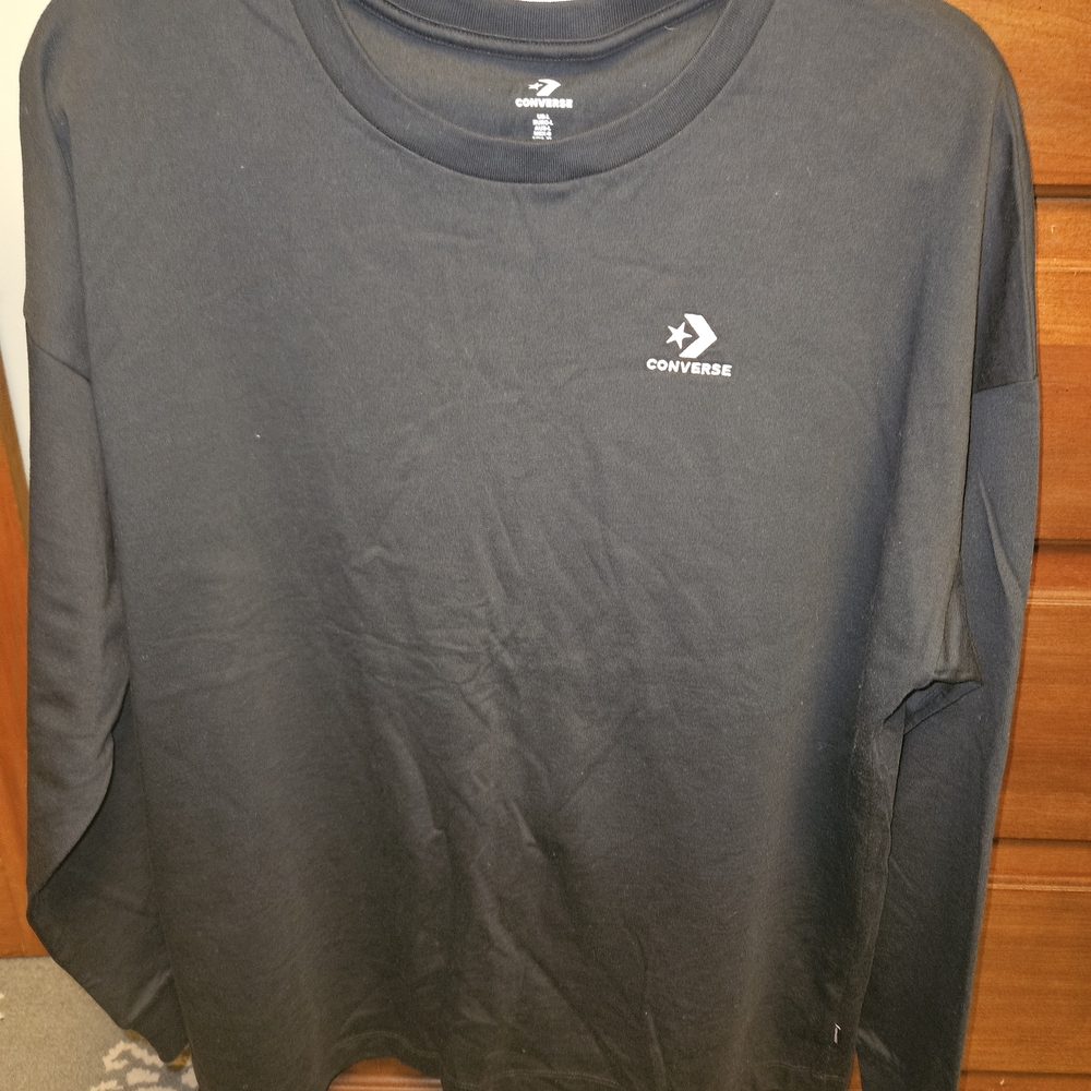 Converse Black Long Sleeve Tee